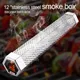 BBQ Stainless Steel Perforated Mesh Smoker Tube Filter Gadget Hot Cold Smoking Hexagon BBQ Smoked