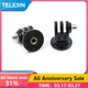 TELESIN 2pcs Tripod Mount Monopod Adapter for Selfie Stick PTZ Mini Tripod for Gopro Connection