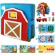 Toddlers Montessori Toys Busy Board Farm Animal Scene Storytelling Activity Toy Quiet Book Felt