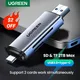 UGREEN Card Reader USB3.0&USB C to SD MicroSD TF Thunderbolt 3 for PC Laptop Accessories Smart