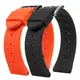 men's sports Rubber watchband for Tissot mido citizen seiko silicone wristband Red orange blue green