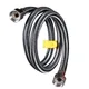 Sianco 1/2" Stainless Steel Plumbing Anti-explosion Flexible Braided Hose Water Pipe for Kitched