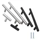 Kitchen Cabinet Pulls Furniture Drawer Handles Stainless Steel T Bar Straight Wardrobe Door Knobs