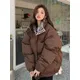 2023 New Winter Down Cotton Jacket Women Zipper Loose Padded Coat Female Solid Thickening Warm