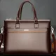 Vintage Men Zipper Briefcases Bag Luxury PU Leather Handbag Man Tote Bag Shoulder Messenger Bag