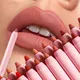 Matte Lip Liner Pencil Multicolor Waterproof Lip Contouring Makeup Lipstick Long Lasting Non-stick