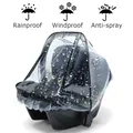 Baby safety seat rain cover transparent EVA baby out stroller baby carriage rain cover dust cover