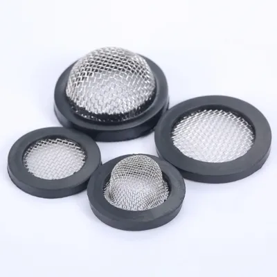 10Pcs 1/2" 3/4" O-Ring Seal Hose Gasket Rubber Washer with Net for Faucet Grommet Rubber Gasket Filter Washer Sink Strainer Tool