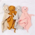 Baby Saliva Towel Soft Newborn muslin Baby Blanket Soothe Appease Towel Infant Cute Lion Sleeping