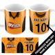 Wolves 2002 Retro Home Shirt Kit Personalised Mug Cup Great Christmas Gift Add Any Name & Number Wolverhampton