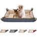 Crate Puppy Bed Soft Plush Pet Beds Lounger Small Dog Self Warming Beds Gifts for Pet Lovers