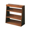 Multi-functional Desktop Storage Shelf 3-tiered Sundries Display Stand Wooden Organizer Rack