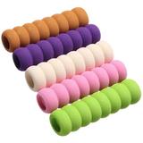 5pcs Spiral Home Decor Static-free Doorknob Guard Foam Cover Door Stopper Door Handle Protector Baby Safety