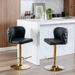 Swivel PU Upholstered Barstools Adjusatble Seat Height