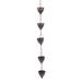 Rain Chain Home Display Replacement Downspout for Gutters Rain Chain Set Metal Rain Chain Outside for Garden Roofs Home Sheds Aluminum Alloy