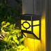 Feltree Solar Wall Light Outdoor Wall Light Fence Lighting for Terrace Front Door Patio Stair Steps and Led forest Decorative Light Water-proofPcs 4.48x3.5x2.04in