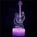 Guitar 3D Night Light 3D Illusion Lamp 16 Color Change Decor Lamp with Remote Control for Living Bed Room Bar Gift Toys - Gifts for Kids and Room DÃ©cor