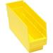 Quantum Storage Store-More 6 in. Shelf Bin Yellow - 11.62 x 4.12 x 6 in.