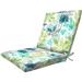 Indoor/Oudoor Breeze Midback Dining Chair Cushion: Recyced Fiberfi eaher Resisan Reversibe Comforabe and Syish Paio Cushion: 19 x 37 x 2.5â€�