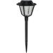 6PACK Fusion Black 10 Lumens Metal & Plastic Stake Round Top Solar Path Light