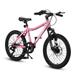 20 inch Kids Mountain Bike 7 Speed Kids Bicycle Bike for Boys and Girls 7 - 12 Years Old - Pink