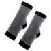 Vocoste 1 Pair Ankle Compression Sleeve Socks Foot Ankle Brace for Men Women Achilles Tendon Black Gray Size S/M