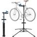 Portable Adjustable 42.5 to 74 Pro Home Steel Maintenance Mechanic Bike Repair Tool Rack Stands Workstand w/Telescopic Arm Tool Tray& Balancing Pole Cycle Rack