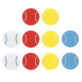 10 Pcs Tennis Racket Vibration Dampeners Tennis Shape Tennis Racquet Absorbers Tennis Racket Strings Dampers for Players (Random Color)