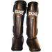 Woldorf USA Muay Thai/Boxing Shin Guards in Leather S Martial Arts Sparring Shin Guards Fighting Equipment Grappling Shin Guards Kickboxing Shin Guards Muay Thai Training Shin Guards