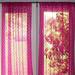 Lace Window Curtain Panel Sheer Lace Bedroom Kitchen Dining Room Bathroom Classroom Diner Window Decor (58 Wide) (84 Tall Fuchsia)