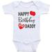 Heart Co Designs Birthday Baby Clothes Happy Birthday Daddy Dad s Birthday Baby Onesie Shirt