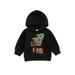 Genuiskids Kids Baby Halloween Sweatshirt Letter Bat Print Long Sleeve Hoodie Autumn Tops for 6M 12M 18M 2T 3T 4T Toddler Cute Clothes