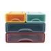 4 Drawers Desktop Organizer Multi-Color Stackable Storage Drawers Plastic Office Stationery Supplies Storage Box for Office School