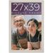 27X39 Frame Real Wood Picture Frame Width 0.75 Inches | Interior Frame Depth 0.5 Inches | Light Wood Traditional Photo Frame Complete With UV Acrylic Foam Board Backing & Hanging Hardware