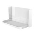 Yyeselk Wall Mount Storage Organizer Clear Storage Box Holder Basket No Drilling Hang Walls/Doors for Kitchen Cabinet Bathroom Bedroom Office