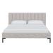 AllModern Tomas Upholstered Low Profile Platform Bed Metal in Brown | 37 H x 60 W x 85 D in | Wayfair BB20729DA54E43FBBCE76A447EF5F607