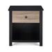 Red Barrel Studio® Connelly Single Drawer Nightstand Wood in Black | 23.99 H x 21.98 W x 17.74 D in | Wayfair E86BF464885A4DC38D90E38B2B3DE38E