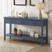 Red Barrel Studio® Deerfin 59.08" Console Table Wood in Blue | 31.68 H x 59.08 W x 13.82 D in | Wayfair C8A9927A7E614896B8A03624E6306C33