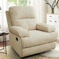 Latitude Run® Rahnasia Large Rocker Recliner Chair, Ergonomic Recliner Chair, Overstuffed Manual Rocking Recliner Upholstered/Metal | Wayfair