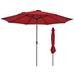 Arlmont & Co. Ferree 11' Market Umbrella in Red | 98.4 H x 132 W x 132 D in | Wayfair 53193A20D72C4E0DB8698DD6CA022BDB