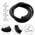 3 feet 1/4\ ID x 3/8\ OD Fuel Line Gas Hose Tubing 1/4 INCH ID + 4 Spring Clamp