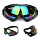 Anvazise Large Frame Unisex Sunglasses UV400 Eyeglasses Adjustable Strap Windproof Motorcycle Goggles for Riding Tawny One Size