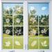 Leaf Shape Window Decals Bird Protection Window Stickers for Bird Strike Alarm Bird Repellent