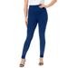 Plus Size Women's Rhinestone And Pearl Legging by Roaman's in Evening Blue Embellishment (Size 30/32) Embellished Sparkle Jewel Stretch Pants