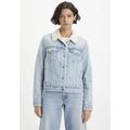 Jeansjacke LEVI'S "SHERPA TRUCKER" Gr. M (38), blau (the other way) Damen Jacken Jeansjacken