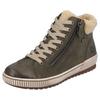 Winterboots REMONTE, Damen, Gr. 40, grün (khaki), Leder, Textil, Fellimitat, sportlich, Schuhe, Schnürboots, Stiefelette, Casual-Boots mit Tex-Ausstattung
