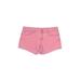 Gap Denim Shorts: Pink Print Bottoms - Women's Size 8 - Stonewash