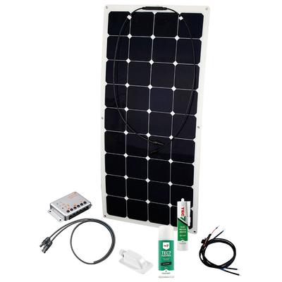 PHAESUN Solaranlage "Energy Generation Kit, Flex Rise 130 W" Solarmodule blau (dunkelblau) Solartechnik