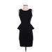 Honey and Rosie Cocktail Dress - Bodycon: Black Dresses - Women's Size Small