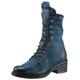 Schnürstiefelette A.S.98 "MIRACLE" Gr. 38, blau (blau used) Damen Schuhe Reißverschlussstiefeletten
